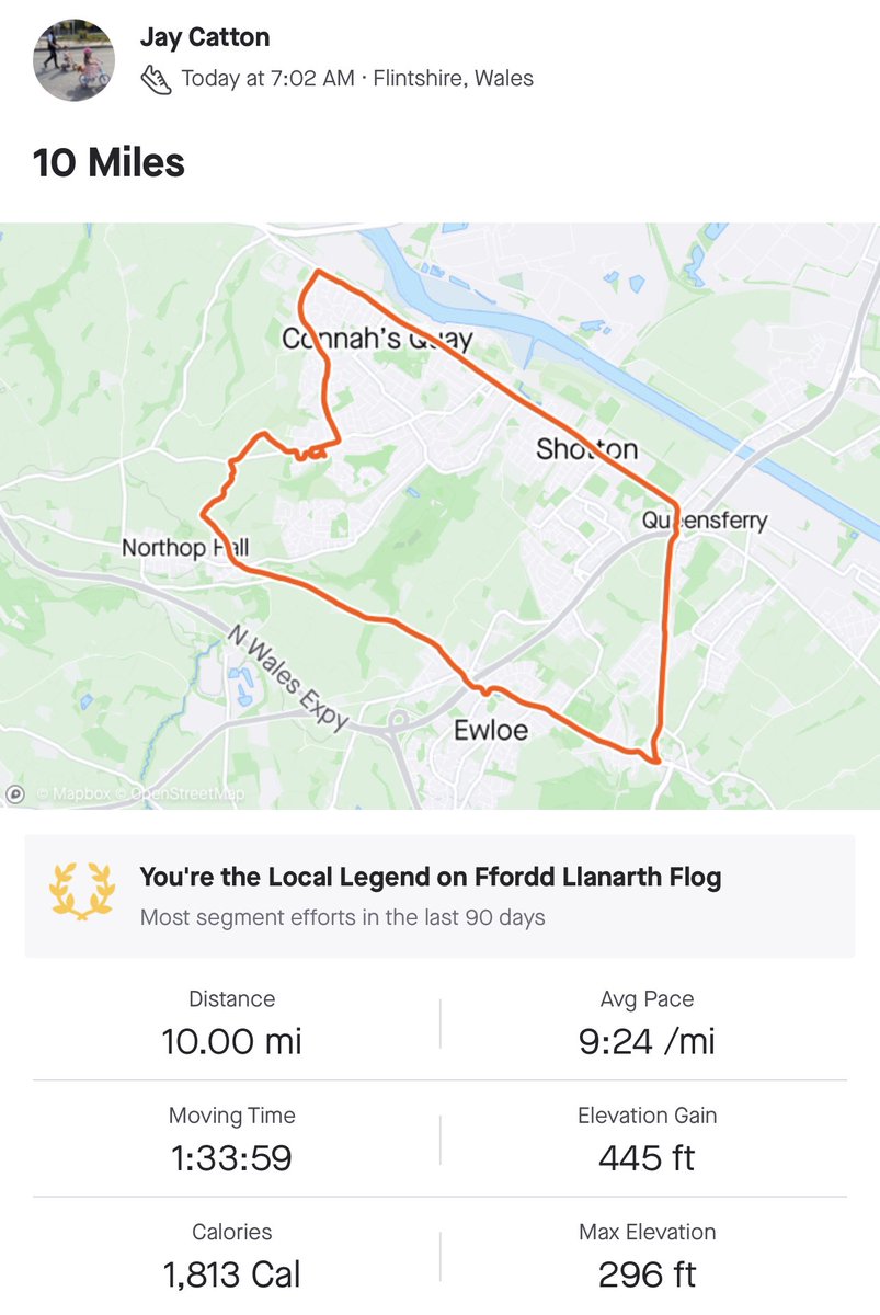 JayCatton's tweet photo. Early morning 10 miles to kick off the weekend. Another huge game this afternoon as @the_nomads travel away to @NewtownAFC for the first game @CymruLeagues Championship Conference. #kickstarttheweekend https://t.co/rTcDGsJuP9