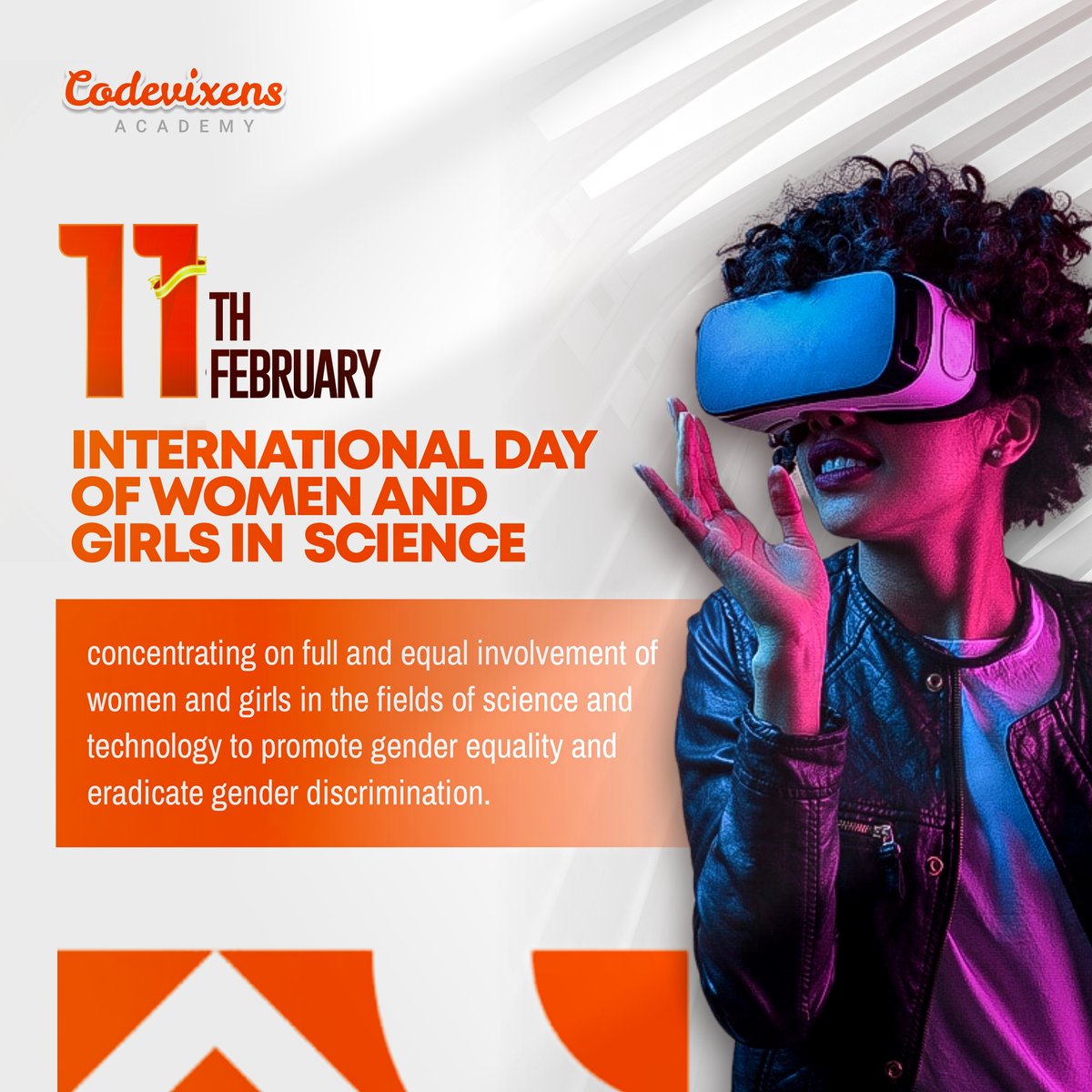 Codevixens's tweet photo. Today on the International Day of Women and Girls in Science, we are proud to join in the celebration and recognize the contributions of #womeninscience. 🙌⁣

At Codevixens Academy, we understand that women are essential to creating a dynamic and diverse STEM community. https://t.co/8QnmfpRMA6