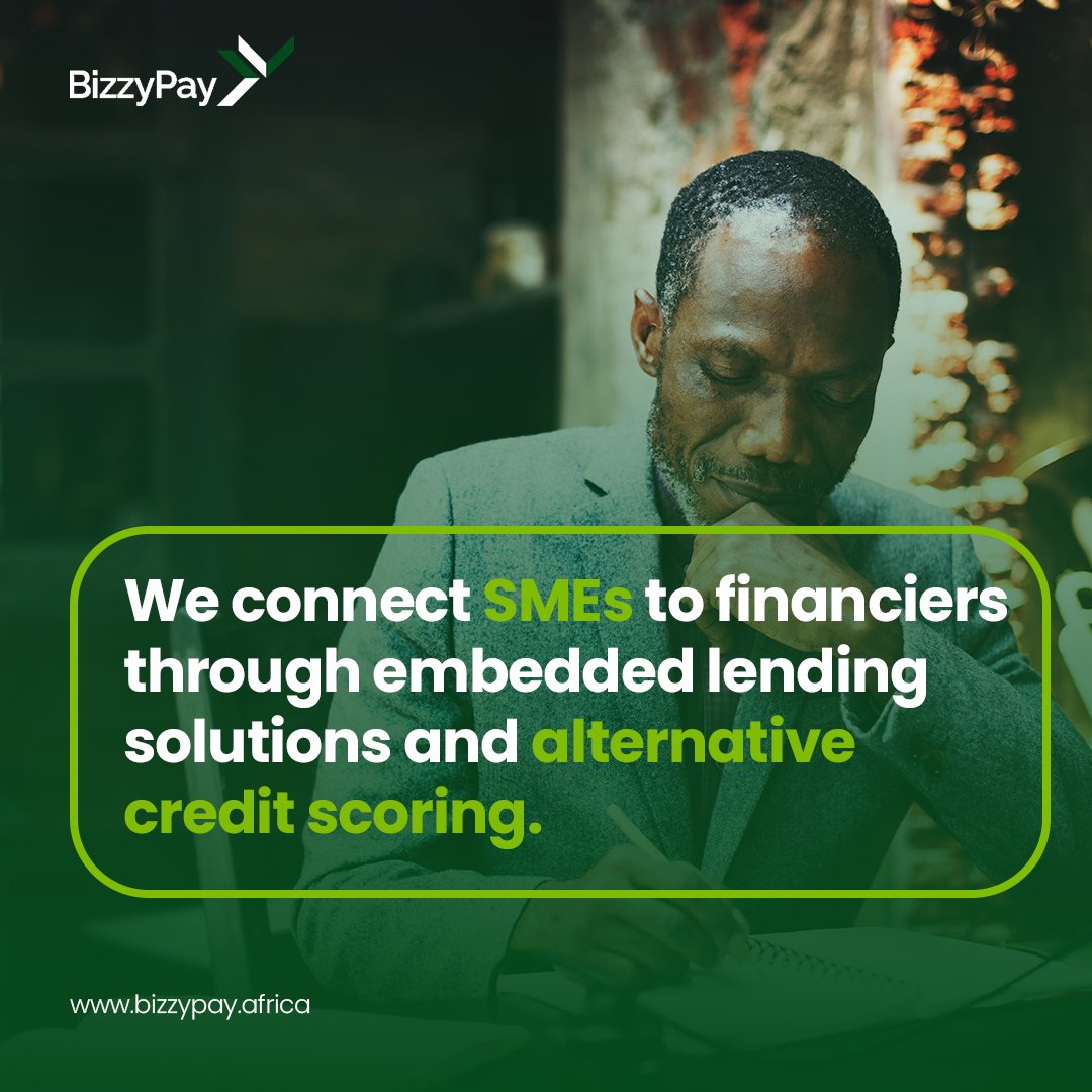 BizzyPay's tweet photo. Our platform  allows SMEs in need of funding to seamlessly apply online for financing and monitor their financial health. https://t.co/30MRJqClb5