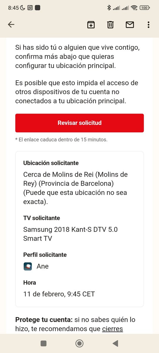 anegorrin's tweet photo. Acabo de descubrir que mi casa está en Canarias pero la TV del salón está en Barcelona... Me encanta el nuevo sistema de ubicación de #NetflixEspana, es muy preciso... Ya sé que la TV me queda lejos de la habitación pero los de #NetflixEspana se la mandaron con el chiste.. https://t.co/fB194iakd5