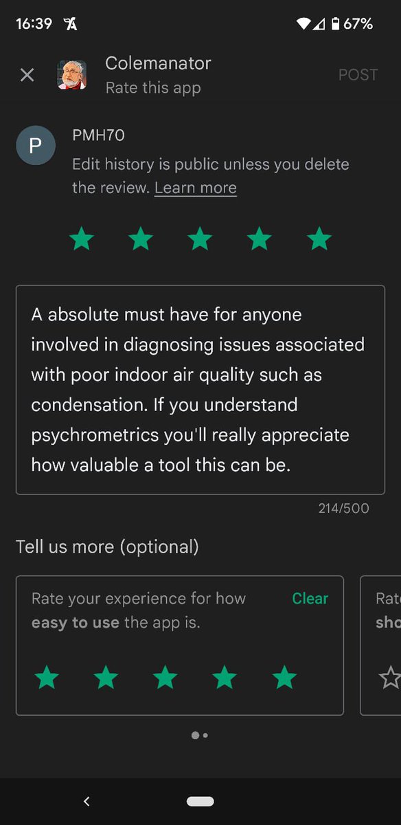 Thanks to damp and ventilation expert <a href="/ResiVent/">ResiVent</a> for a great review. After speaking to Paul, he really likes how easy it is to see the changes needed to fix the issue 👍colemanator.co.uk #survey #surveyor #damp #condensation #mould #RICS #RPSA #housingassociation