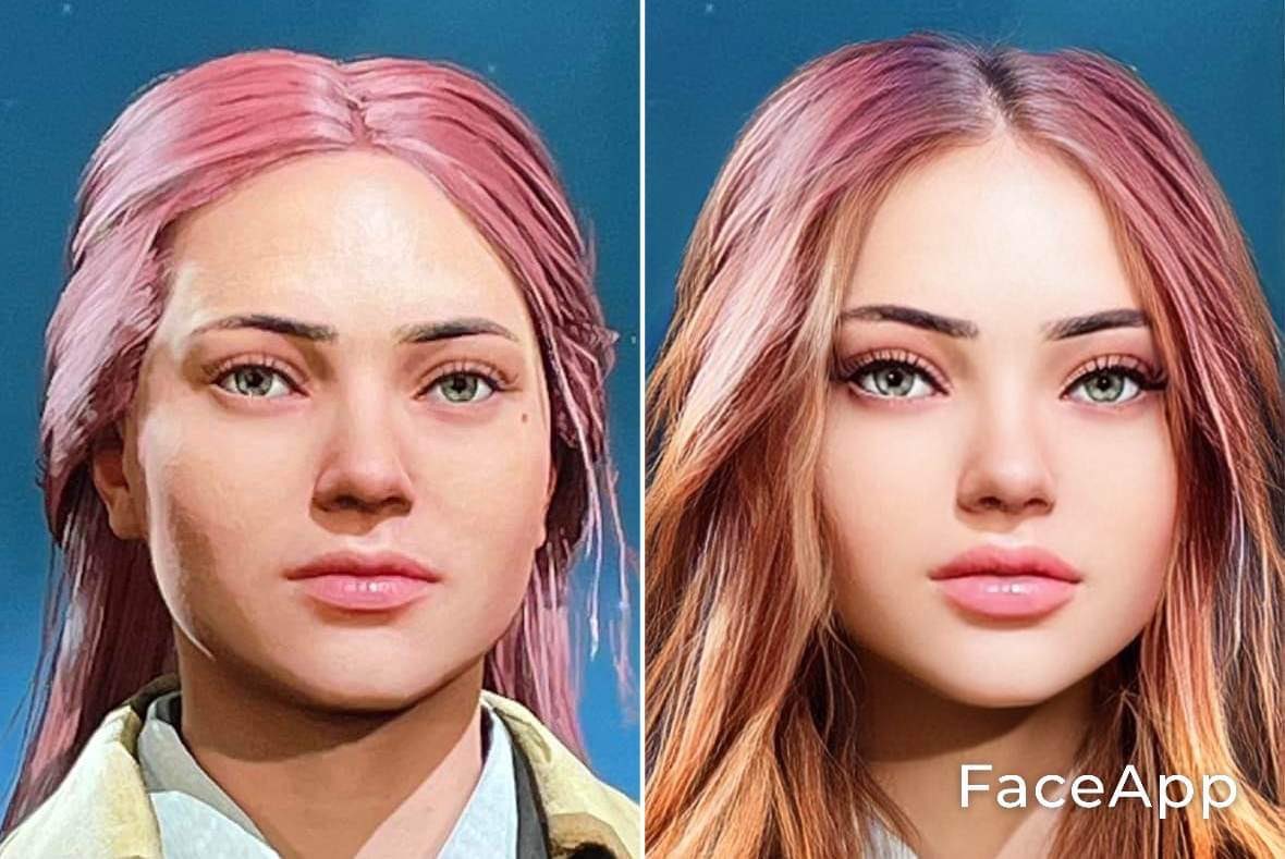 AmandaDarkoArt3's tweet photo. Someone in FB dms sent me this. They gave my Hogwarts Legacy character a glow up 🙀🖤
#faceapp #HogwartsLegacy #glowup #characterupgrade https://t.co/SojdLVc6FF