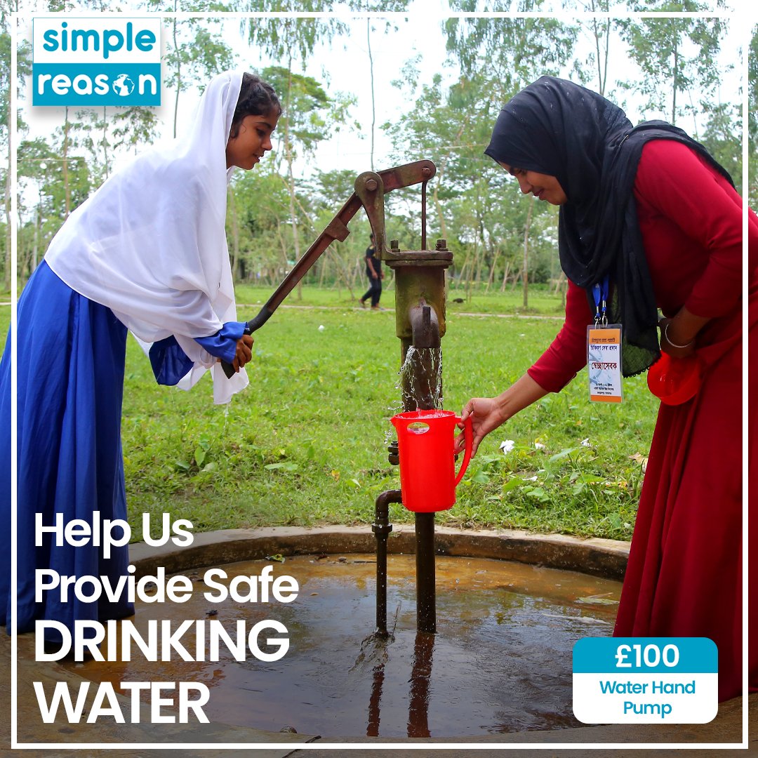 SimpleReasonUK's tweet photo. Donating a water source is among the best forms of Sadaqah Jariyah!

When you provide a clean water source to a deprived community, you eliminate their struggles and give them hope and health.

Donate a safe water source through your Sadaqah Jariyah at - https://t.co/1qve6QIDMO. https://t.co/SCjaTgSlwd