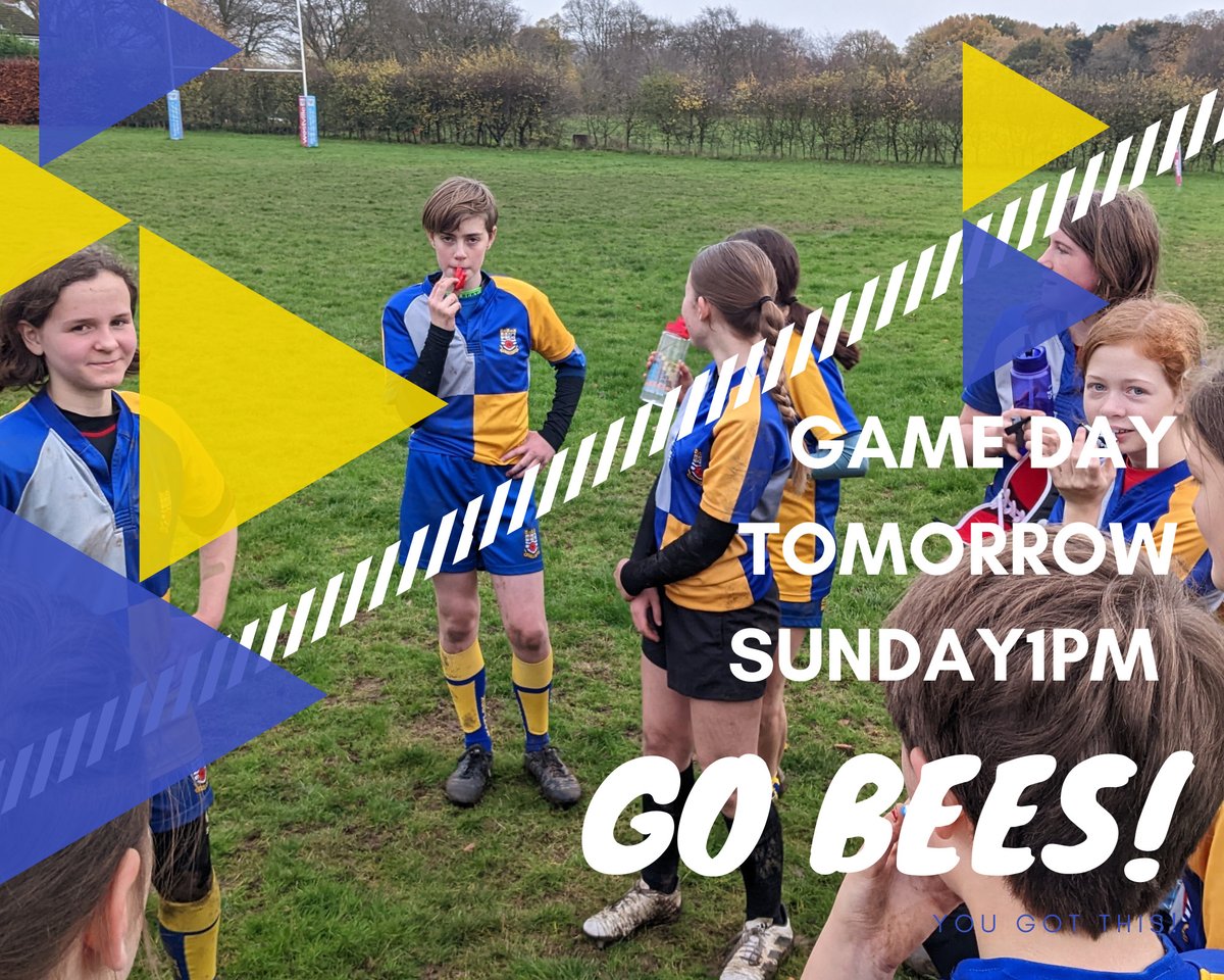 MatlockBees's tweet photo. #MatlockBees game today tomorrow. 
Come on girls!!! 

@matlockrugbyclub @matlock_rugby_junior_and_mini 

#matlockrugby #nld #nldagegraderugby #RedRoses #rugby #thisgirlcan https://t.co/3bxmN7962i