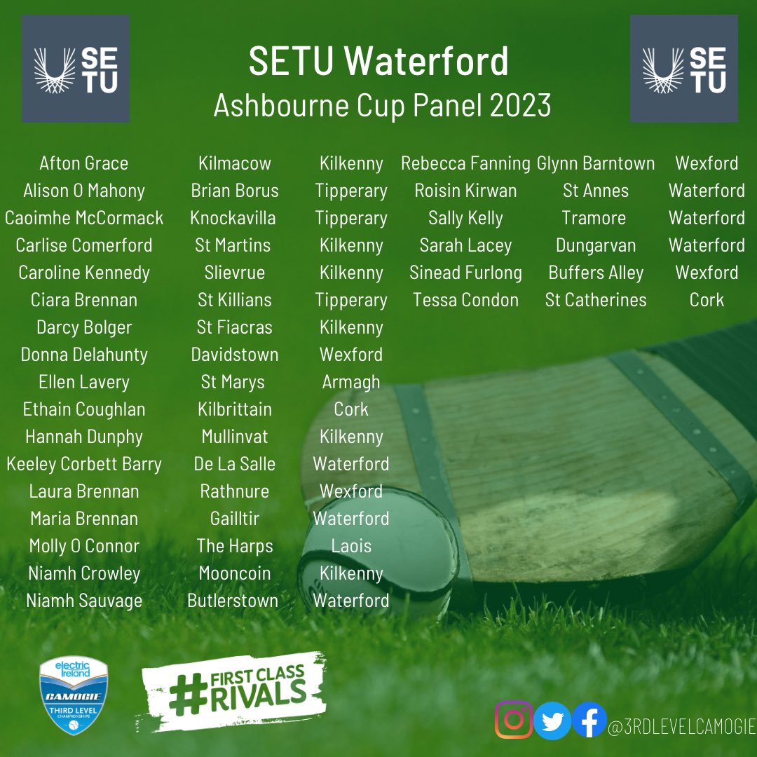 3rdLevelCamogie's tweet photo. Our Ashbourne Panels for this weekend games!
SETU Waterford face TU Dublin 2pm with DCU facing UCC at 4pm
Tickets 👉🏻https://t.co/jfwlyECIG6 https://t.co/tLKt4TlSdk