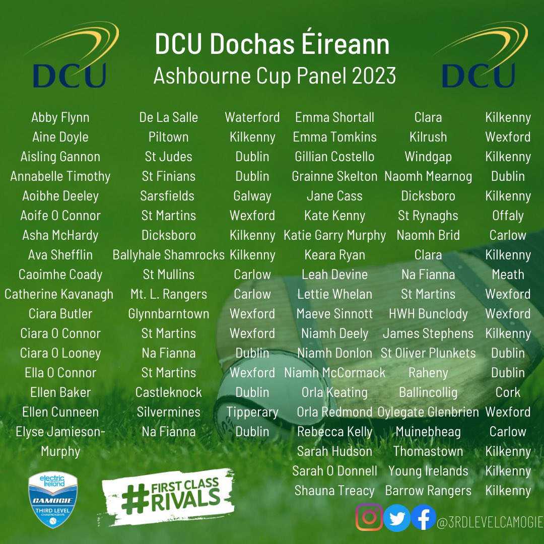 3rdLevelCamogie's tweet photo. Our Ashbourne Panels for this weekend games!
SETU Waterford face TU Dublin 2pm with DCU facing UCC at 4pm
Tickets 👉🏻https://t.co/jfwlyECIG6 https://t.co/tLKt4TlSdk