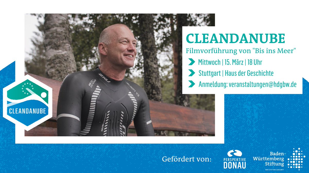 2022 haben wir das Projekt CLEANDANUBE im Rahmen des Programms "Perspektive Donau" unterstützt, bei dem der "schwimmende Professor" Dr. Andreas Fath auf die Verschmutzung der #Donau aufmerksam gemacht hat. Jetzt wird der #Film zum Projekt präsentiert. Seid kostenfrei dabei!