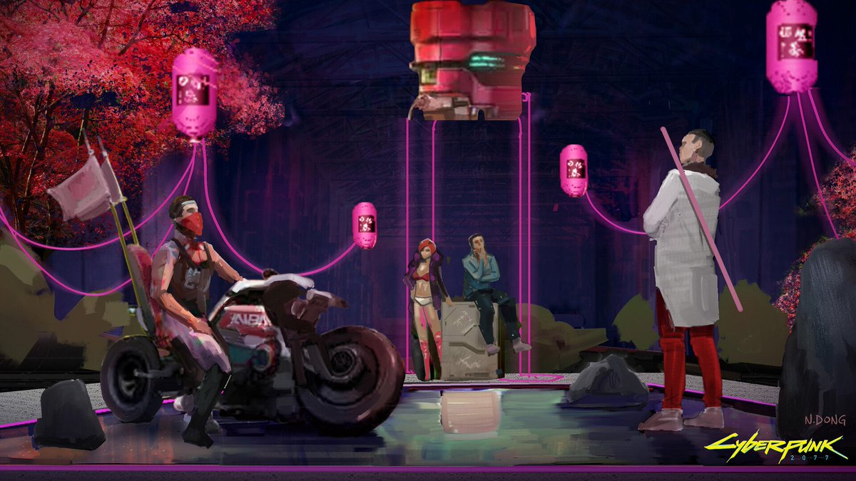 nhoinla's tweet photo. One more key frame illustration made for the Run the Jewels music video called "No save point." #Cyberpunk2077 @runjewels https://t.co/fk76s7Z8Kn