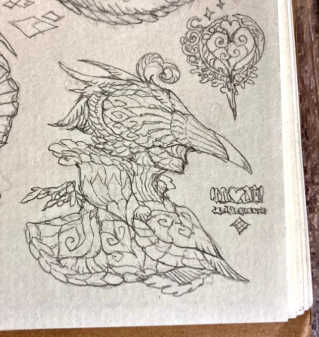 横顔もお絵描き* 