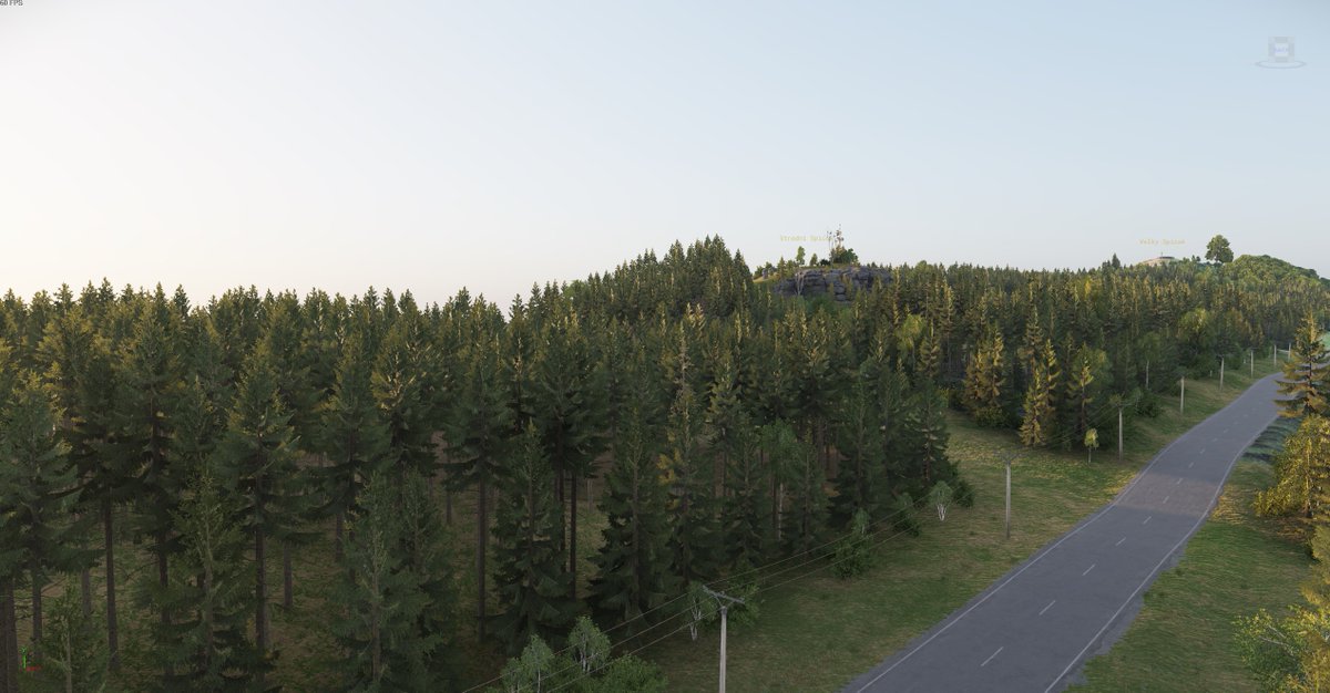 LukKotko's tweet photo. Another bit of the map, three hills, a sawmill and a small castle above the town.

#Arma #Enfusion #Reforger #Arma4 #Armaplatform https://t.co/efnSXvR2Aw