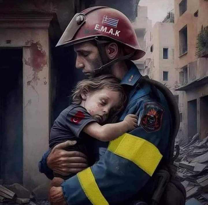 vigile91's tweet photo. Chi mette il proprio tempo per il bene comune merita di essere un esempio per gli altri. Onore e merito. #terremototurchiasiria #Terremoto https://t.co/yOxgc1h7hn