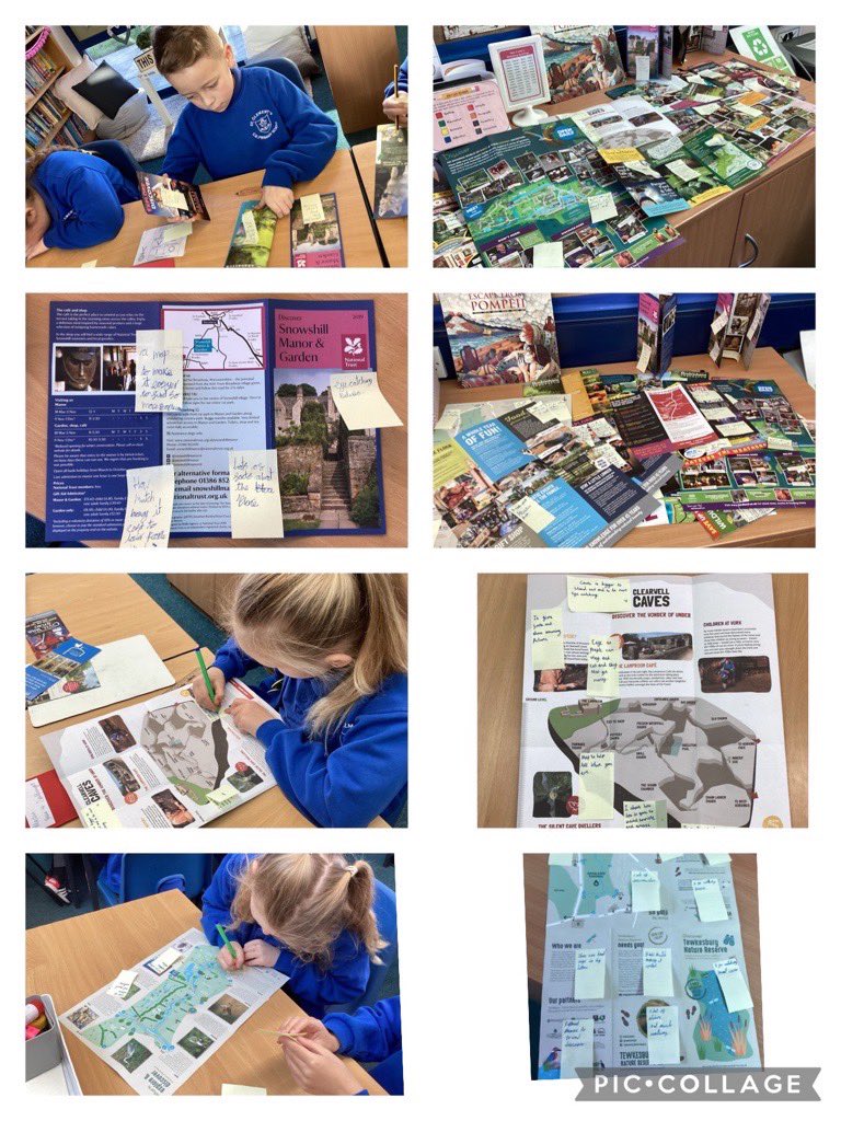ClementSchool's tweet photo. In Year 4, we developing our writing to persuade. Each day we are building on our knowledge from exploring the common features of tourist leaflet layout, applying these skills and then gathering facts to create our own leaflet to persuade. Great immersion from Year 4. https://t.co/YDgqDUGtqh
