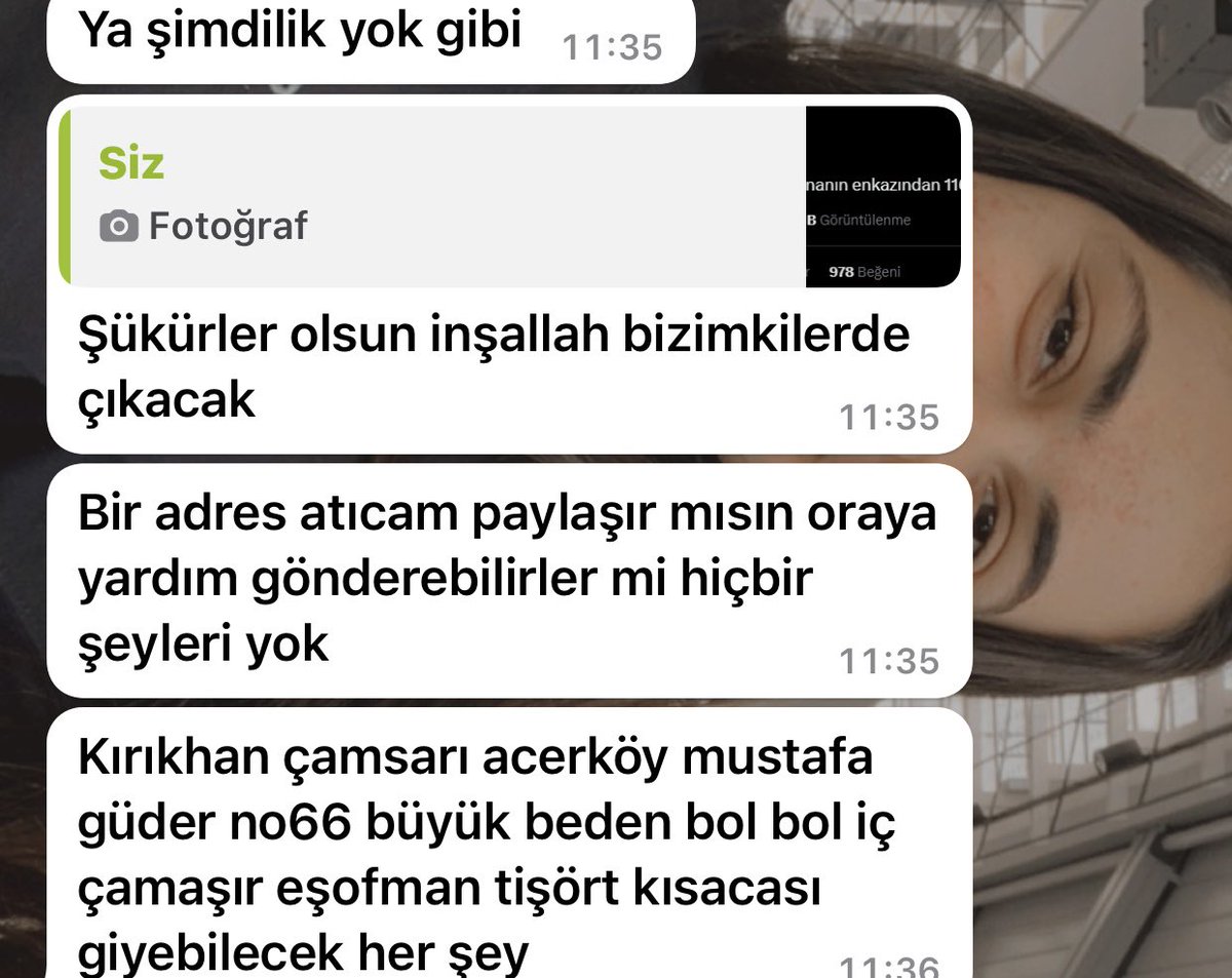 nceylaann's tweet photo. Kırıkhan çamsarı acerköy mustafa güder no66 Hatay/Antakya 
 Adrese giyilebilecek her şey lazım lütfen yardımcı olalım🙏🏻
@BabalaTv @OguzhanUgur @haluklevent @ahbap @DepremDairesi @AKUT_Dernegi @Kizilay #hatayyardimbekliyor #hatay #AKUT #AhbapDernegi https://t.co/RW3z5P3a01