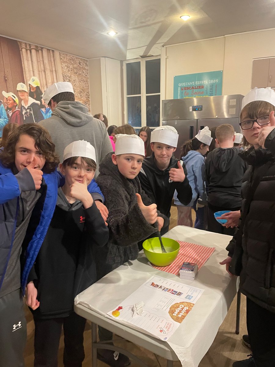 SJPHeadteacher's tweet photo. Last nights crêpe making workshop in Paris! https://t.co/4X0fo2JWPh