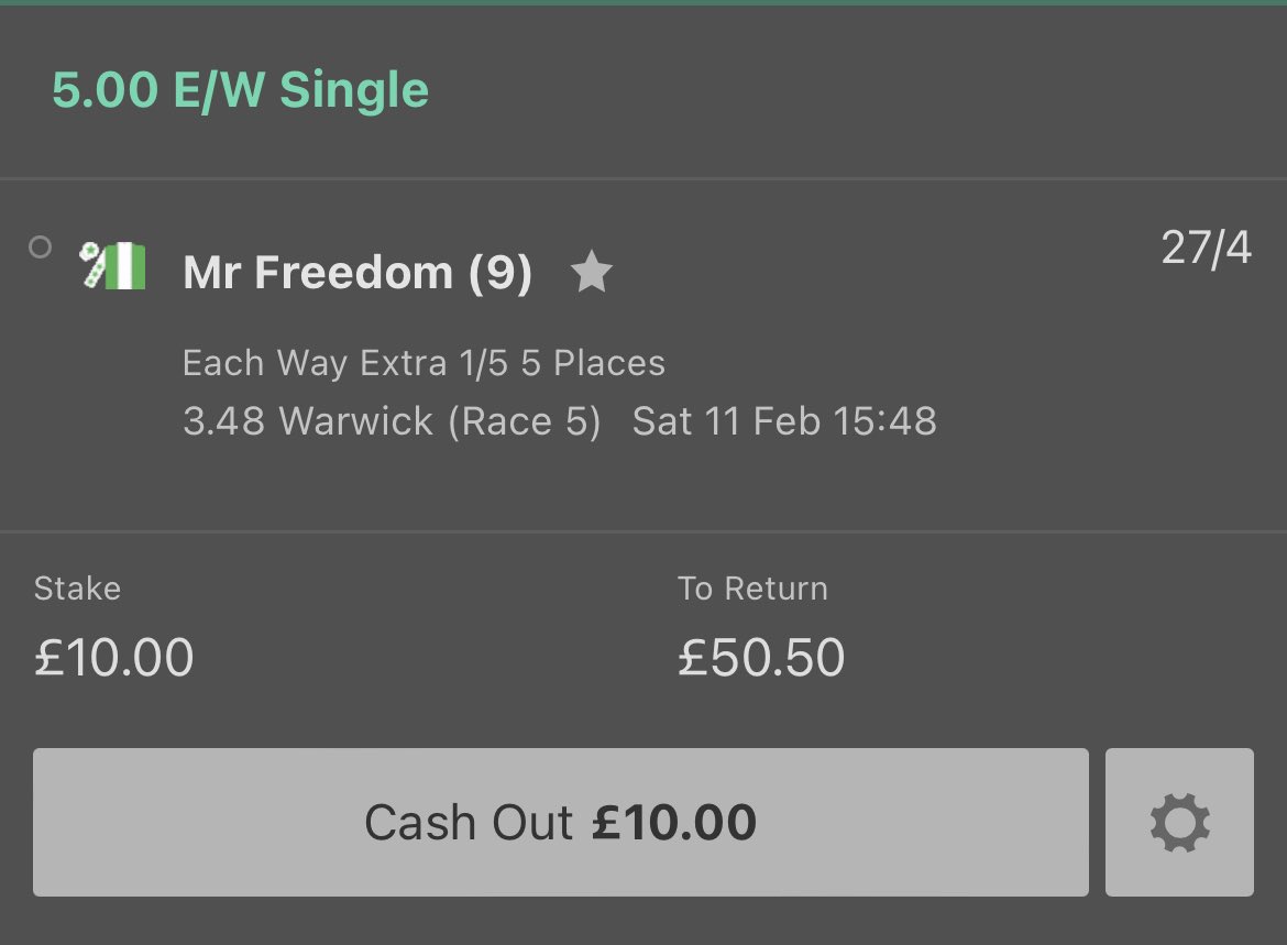 m2_tipster's tweet photo. A few e/w extra selections with bet365 💪 

15:35 Aucunrisque 19/2 8 places 
15:43 Mr Freedom 27/4 5 places
16:43 Massacio 19/2 4 places 
16:55 Gentlemen Jacques 19/2 4 places 

GL 🐎 https://t.co/K01GRB6quR