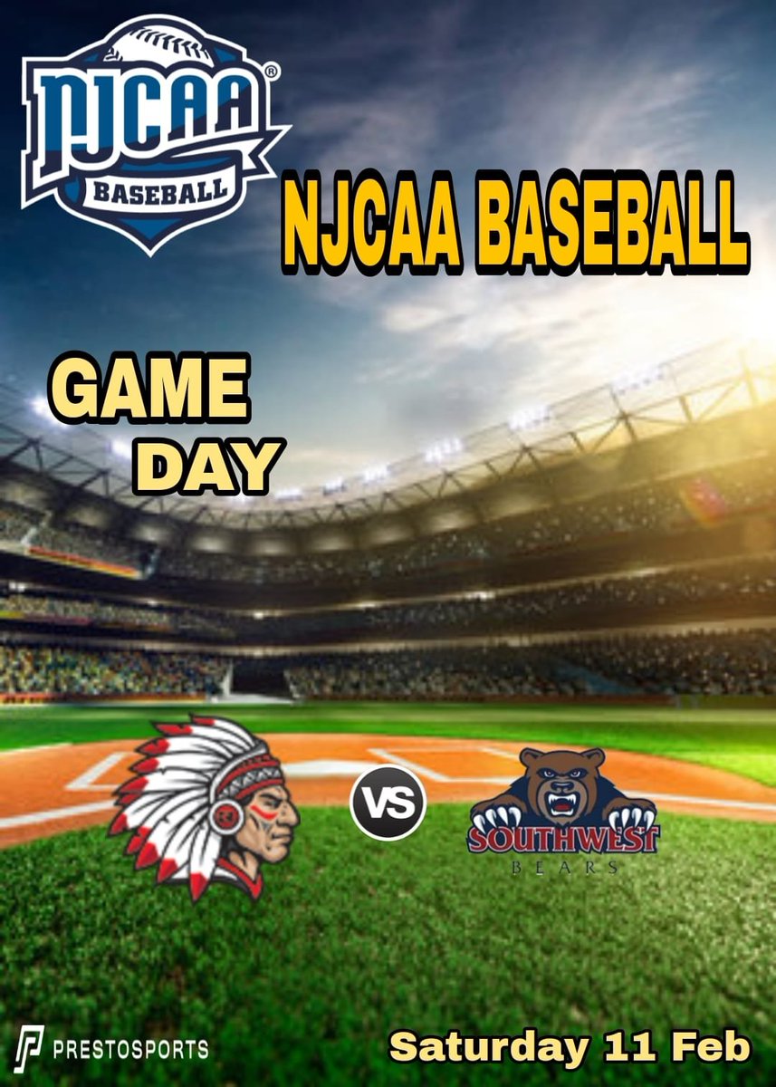 JuCoFootbalACE's tweet photo. Rend Lake 🆚 Southwest Mississippi
🗓️| February 11, 2023
⏰| 4:00 PM EST
📺| Live Stream on: https://t.co/woqL8juuYy
@RLC_Baseball 
@RendLakeWarrior 
@SMCC_BB 
@SMCC_Athletics https://t.co/JfFBtvdKJ4