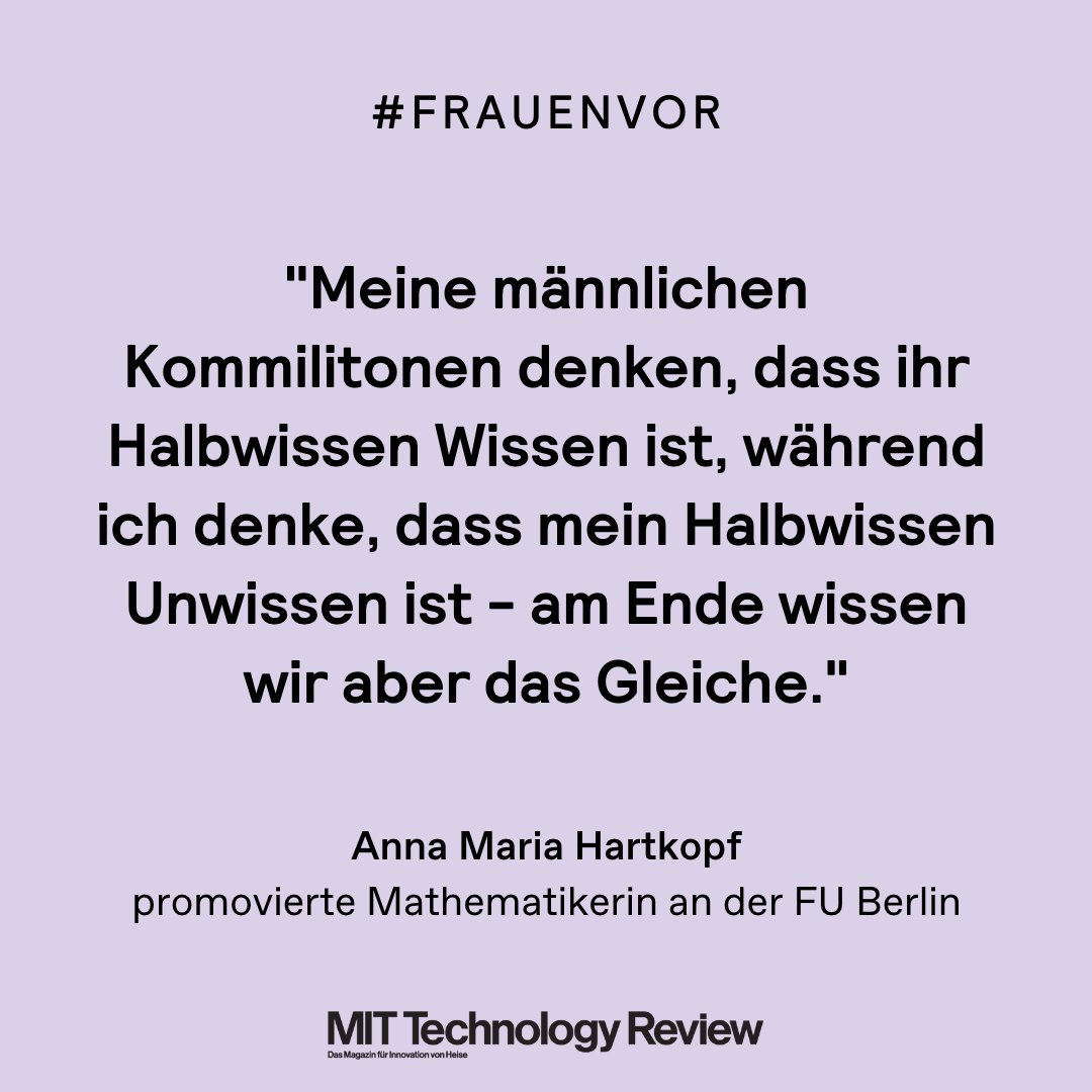 MIT Technology Review DE (@techreview_de) on Twitter photo Wir feiern den internationalen Tag der Frauen und Mädchen in der Wissenschaft 🥳
Erst letztes Jahr haben wir genau zu diesem Thema die Ausgabe “Frauen Vor!” gestaltet. Den Artikel, geschrieben von <a href="/evawolfangel/">Eva Wolfangel</a>, könnt ihr jetzt kostenlos online lesen 👇
heise.de/hintergrund/Fr… Wir feiern den internationalen Tag der Frauen und Mädchen in der Wissenschaft 🥳
Erst letztes Jahr haben wir genau zu diesem Thema die Ausgabe “Frauen Vor!” gestaltet. Den Artikel, geschrieben von <a href="/evawolfangel/">Eva Wolfangel</a>, könnt ihr jetzt kostenlos online lesen 👇
heise.de/hintergrund/Fr…