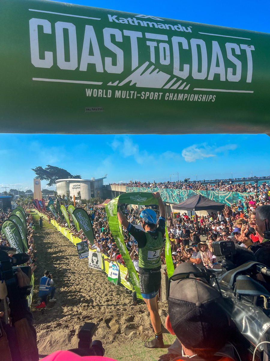 jordanoppert's tweet photo. 10th time lucky for Sam Manson who’s taken out the @coasttocoastnz’s Longest Day! A well deserved title for a man who’s come agonisingly close (2nd).. three times before. Determined, resilient, inspiring - just a few words that come to mind. How good! @1NewsSportNZ https://t.co/RVhVZ5MhMp