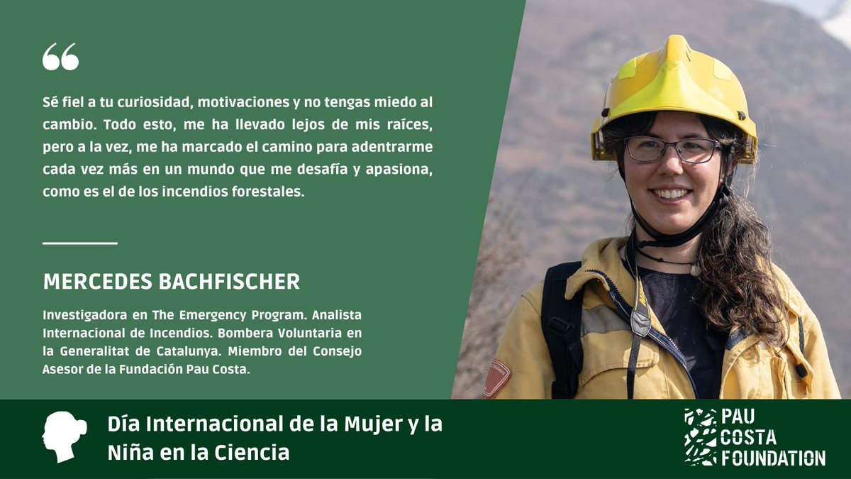 PauCostaF's tweet photo. Mercedes Bachfisher, miembro del Consejo Asesor de la #PCF, es investigadora en The Emergency Program @emerprogram, Analista Internacional de incendios, y bombera voluntaria en la Generalitat de Catalunya. 

🗣️ Este es su mensaje: https://t.co/SY4xLBIv6e
