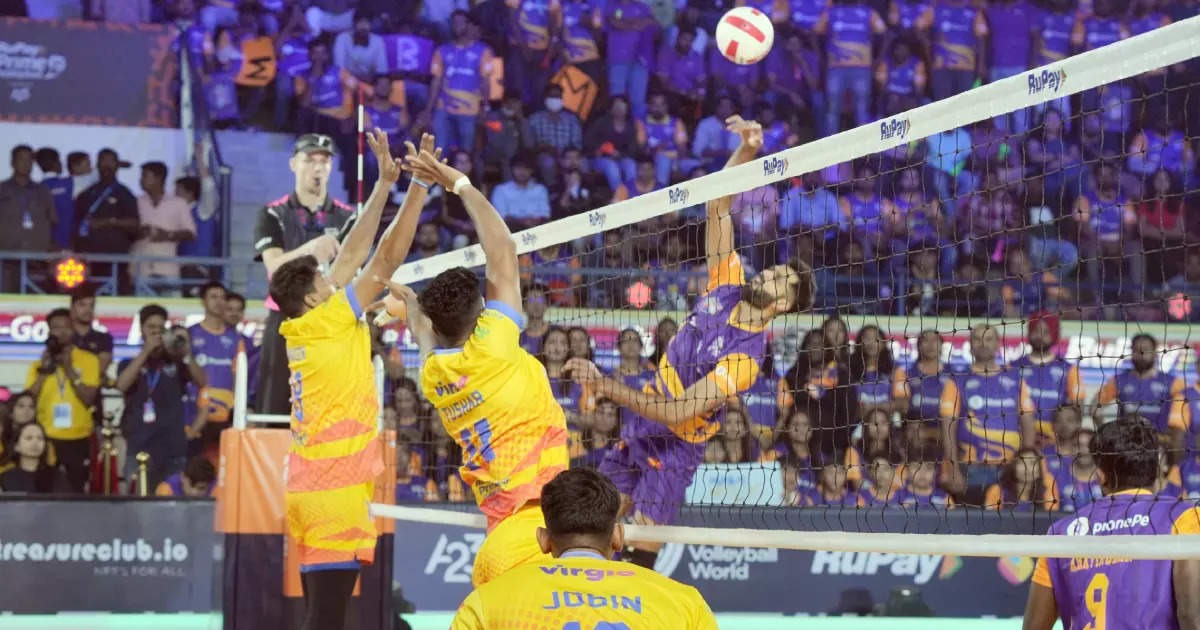 Mumbai Meteors routed Chennai Blitz 5-0 to pick up their first-ever win in the second season of the RuPay Prime Volleyball League powered by A23 at the Koramangala Indoor Stadium in Bengaluru on Friday.

visit - avrpay.news

#MumbaiMeteors #ChennaiBlitz #avrpaynews