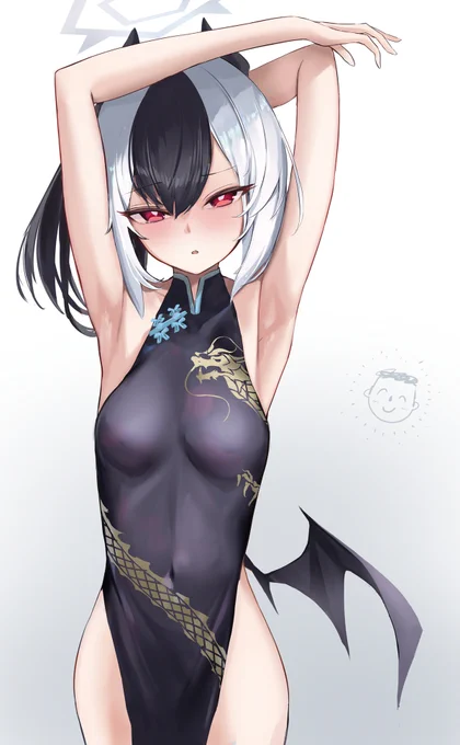 カヨコ…キサキ会長の服着て…#ブルアカ#ブルーアーカイブ 