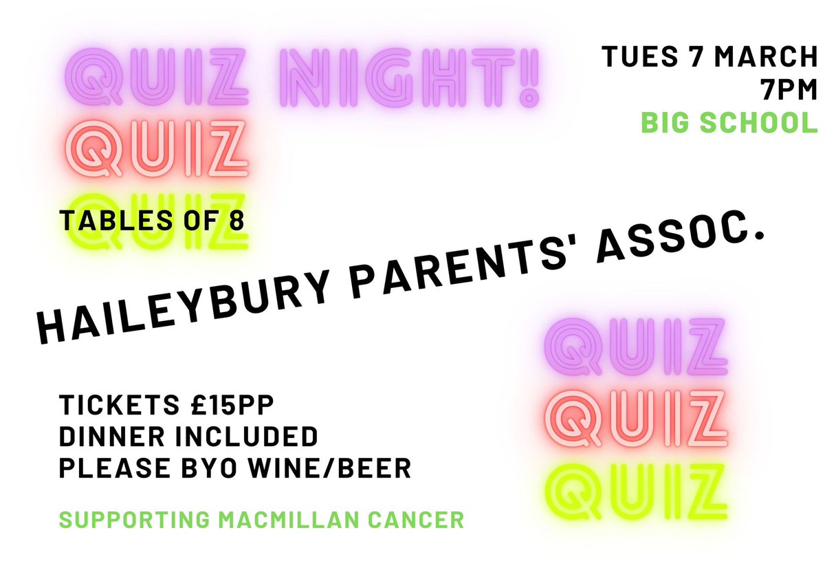 Tickets now on sale. haileybury.com/event/hpa-quiz…