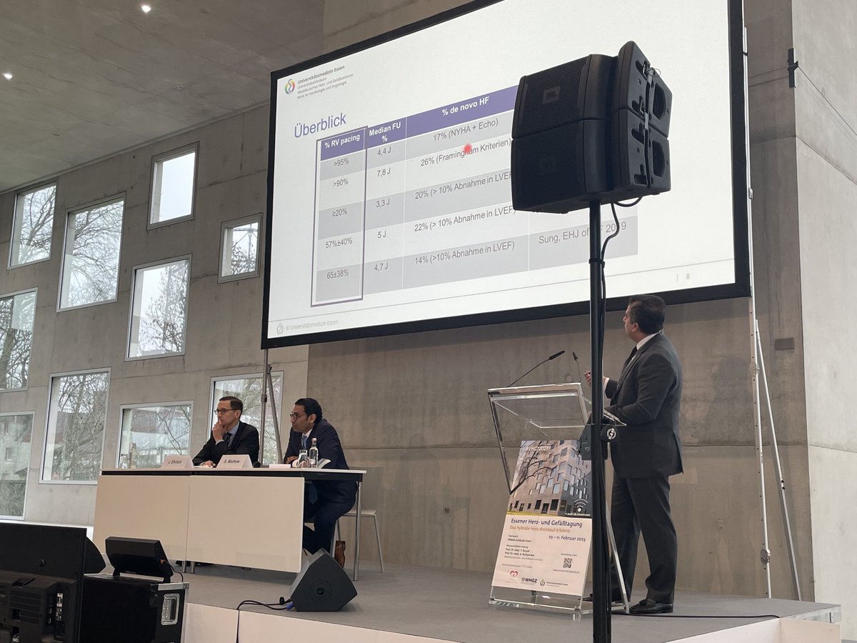 TRassafMD's tweet photo. Starke Rhythmussession geleitet von #JoachimEhrlich und @SMathewi auf der https://t.co/0rMpjTAuH9
Toller Vortrag durch #MuhammedKurt zu conduction system pacing.
@YoungDgk @unidue @UniklinikEssen @buer_jan @HinneyAnke
#EHGT2023 https://t.co/URfMjUxZxx