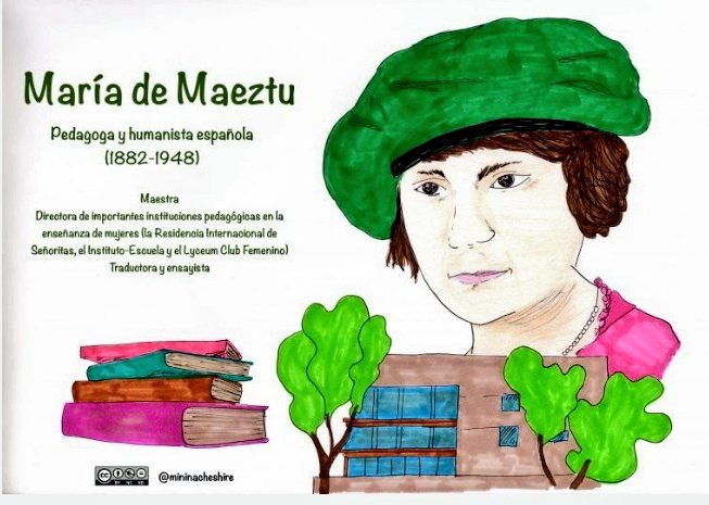 Hoy, #11Feb #DiaInternacionalMujerYNinaCiencia, queremos recordar a esta insigne maestra y pedagoga. Os animamos a sumaros al homenaje haciendo de éste un hilo bonito por las que fueron y las que vendrán... 🎓📚💜