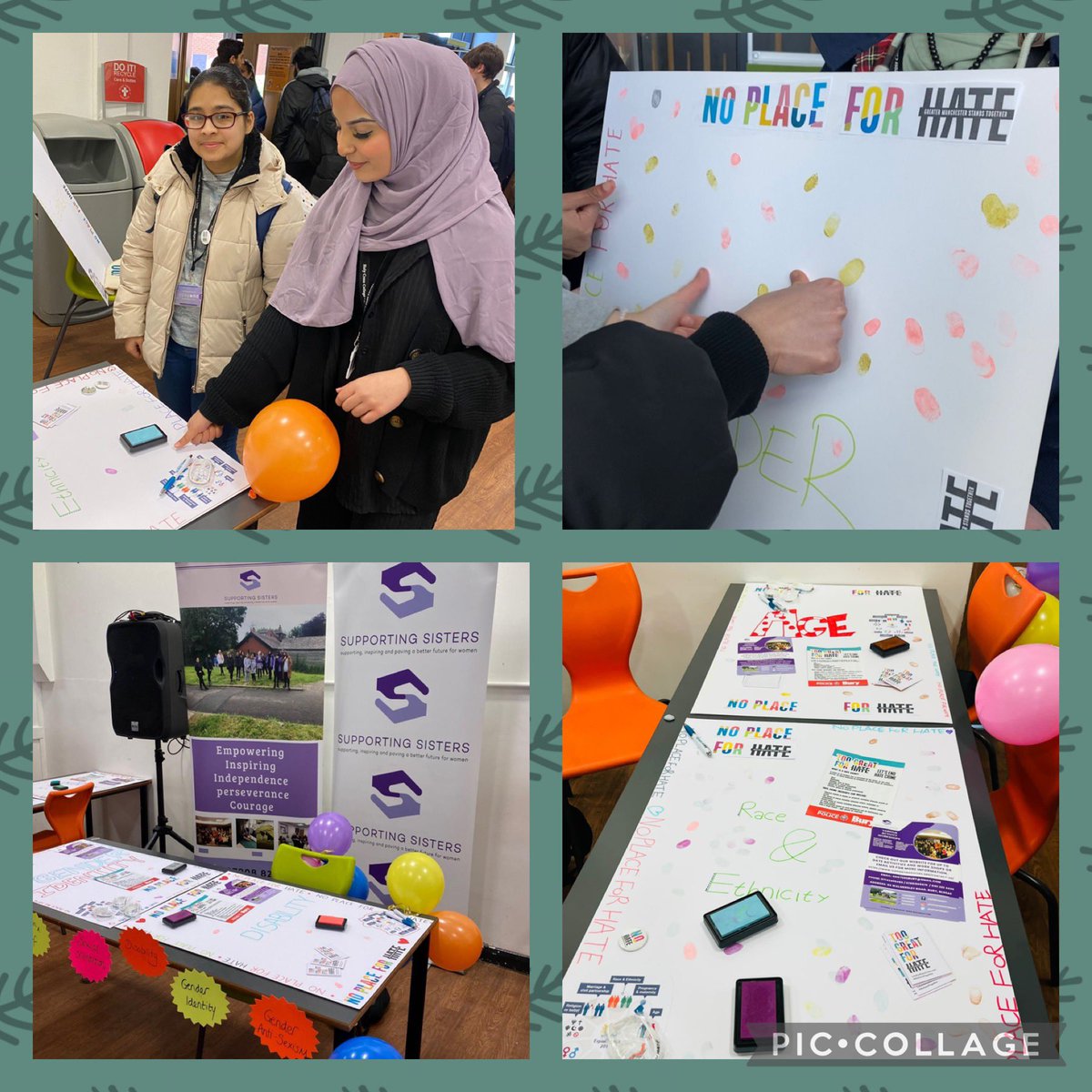 HC_4C's tweet photo. There’s no place for hate @HolyCrossBury Our 4C group have been collecting thumbprints during Hate Crime Awareness Week to show we’re against intolerance &amp; hate &amp; to recognise we’re all different but equal. Thanks to support from @SupportingSist1 and @GMPBuryNorth @PSAbsHussain https://t.co/4nBKPoyXbG