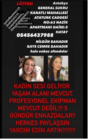 SES VAR! 
Maden işçileri çalısıyor ACİLEN JENERATÖR-SPİRAL
<a href="/BabalaTv/">BaBaLa TV</a> <a href="/ahbap/">Ahbap</a> <a href="/haluklevent/">Haluk Levent ( Ahbap Ekibi )</a> <a href="/sgdd_asam/">SGDD - ASAM</a> <a href="/AFADHatay/">AFAD HATAY</a> <a href="/AFADturkiye/">AFAD</a> <a href="/AFADBaskanlik/">AFAD</a> @AKUT_Dernegi <a href="/HU_Disaster_Man/">BM Országos Katasztrófavédelmi Főigazgatóság</a> <a href="/UMEgob/">UME</a> <a href="/ISAR_GERMANY/">I.S.A.R. Germany</a> <a href="/vigilidelfuoco/">Vigili del Fuoco</a> <a href="/UsarNL/">USAR.NL</a> <a href="/SwissHumAidUnit/">Swiss Humanitarian Aid Unit</a> <a href="/ROK_MND/">국방부</a> #KDRT <a href="/adgpi/">ADG PI - INDIAN ARMY</a> #mersin #adıyaman #hatay