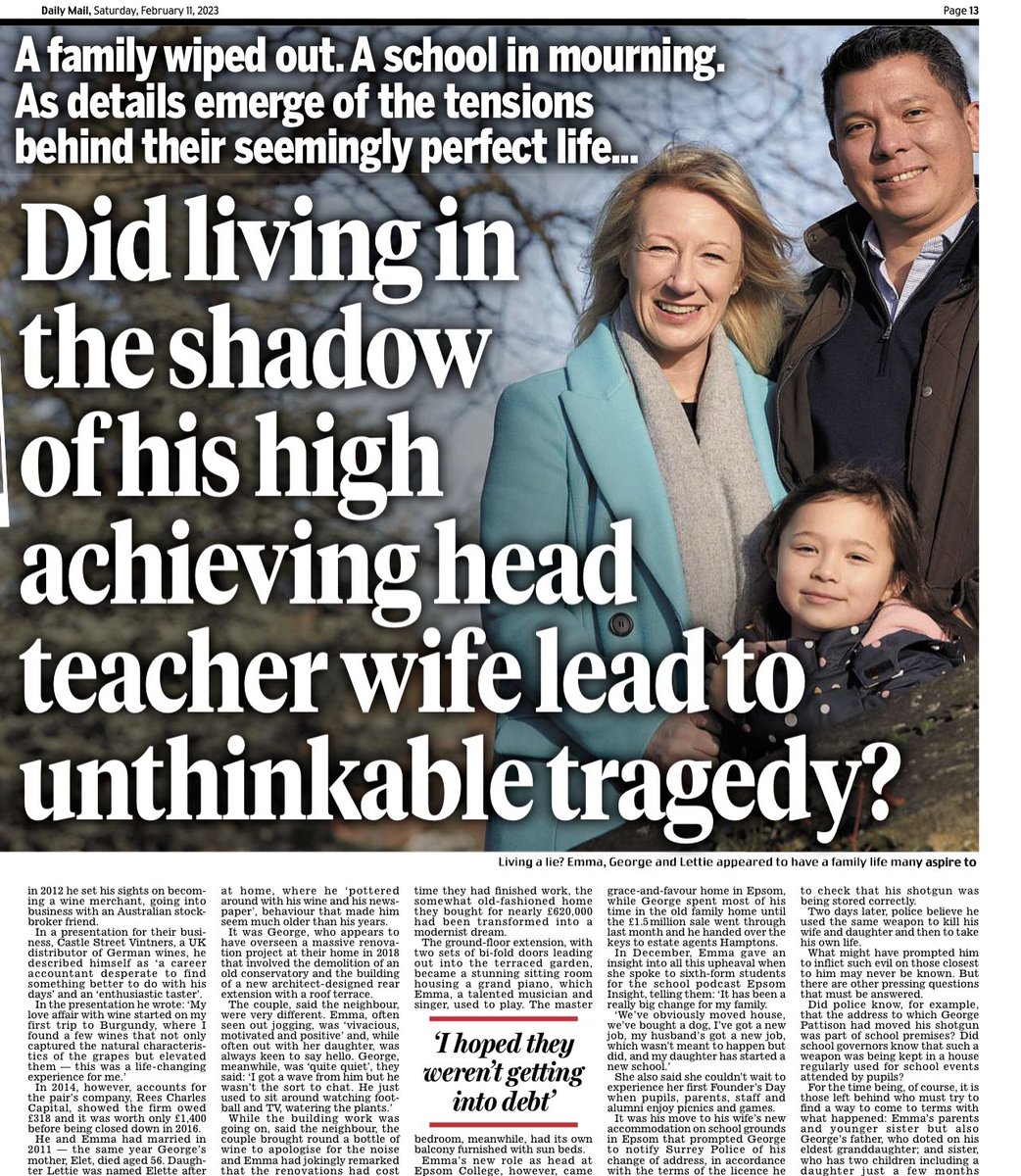 davidyelland's tweet photo. What? Excuse me? The responsibility for murdering this lovely girl and impressive wife lies solely and absolutely with him. Not with his wife's achievement.... https://t.co/UNvT9KB0KF