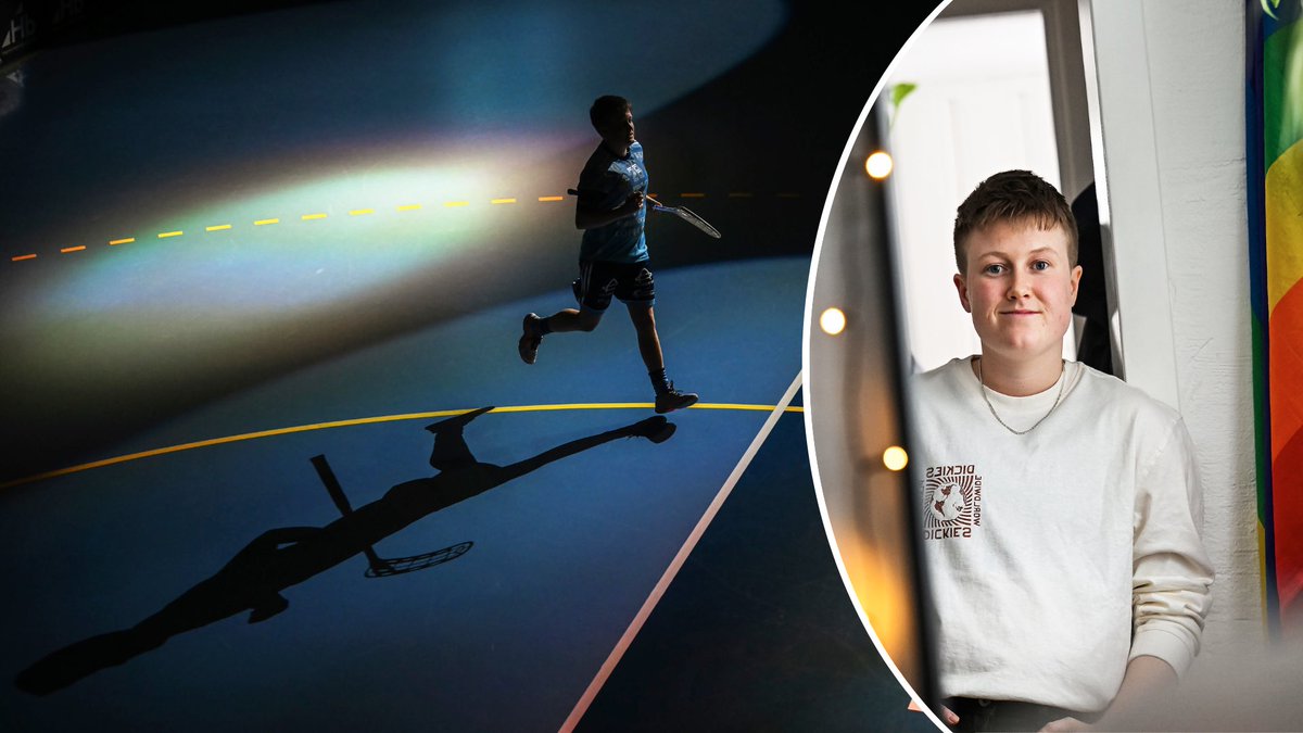 VFSPORTEN's tweet photo. Charlie, 22, är elitinnebandyns första icke-binära spelare
 
Berättar om att bli accepterad för den hen är - och rädslan för att inte passa in 
 
”Idrotten ser ut som den gör – och där passar jag rent krasst inte in”

https://t.co/Sr8gg8JrpF https://t.co/K4q2OqjKHS