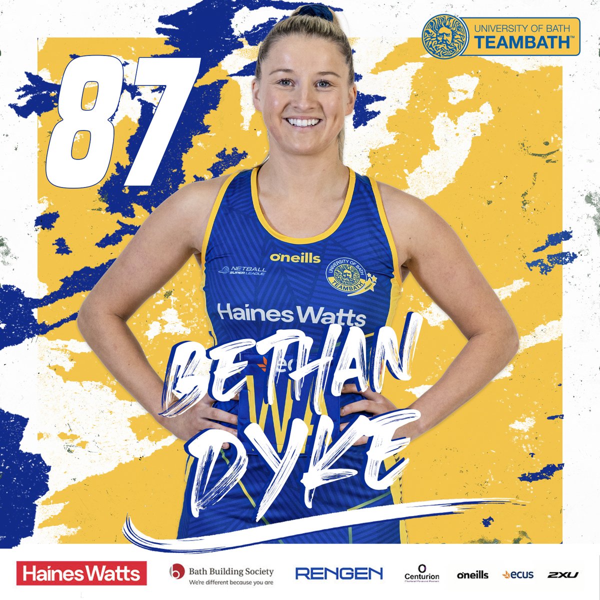 TeamBathNetball's tweet photo. 📢 We have 2 debuts in the starting 7 for Team Bath today

Ali Wilshier in at C and Bethan Dyke as WA

#NewChapter #NSL23 https://t.co/2fFFYu0OdQ