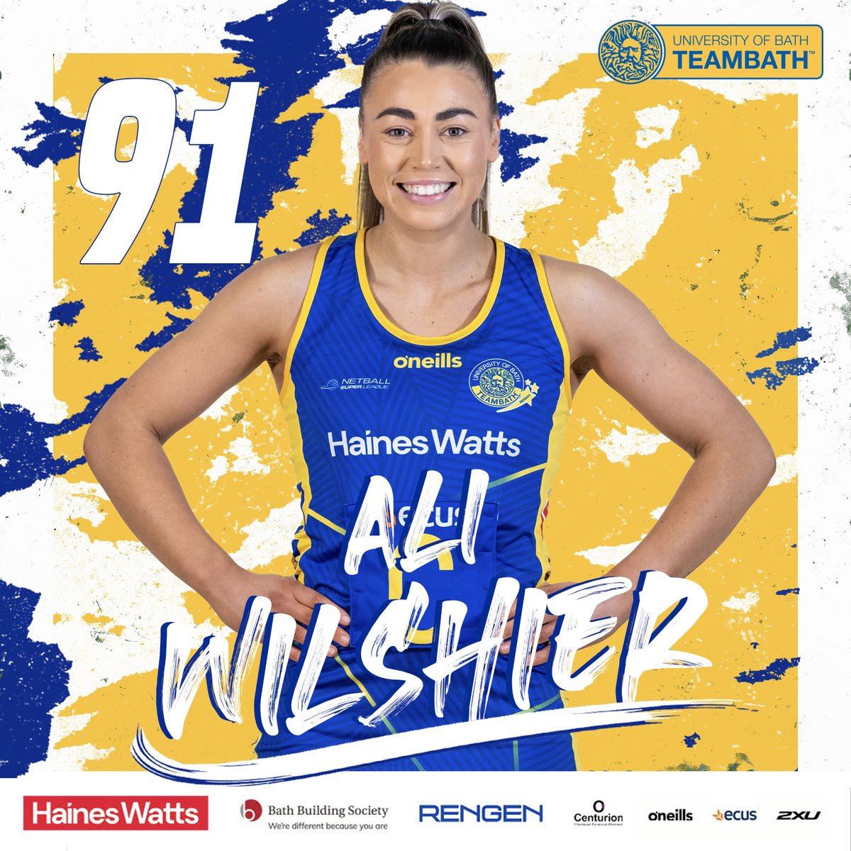 TeamBathNetball's tweet photo. 📢 We have 2 debuts in the starting 7 for Team Bath today

Ali Wilshier in at C and Bethan Dyke as WA

#NewChapter #NSL23 https://t.co/2fFFYu0OdQ