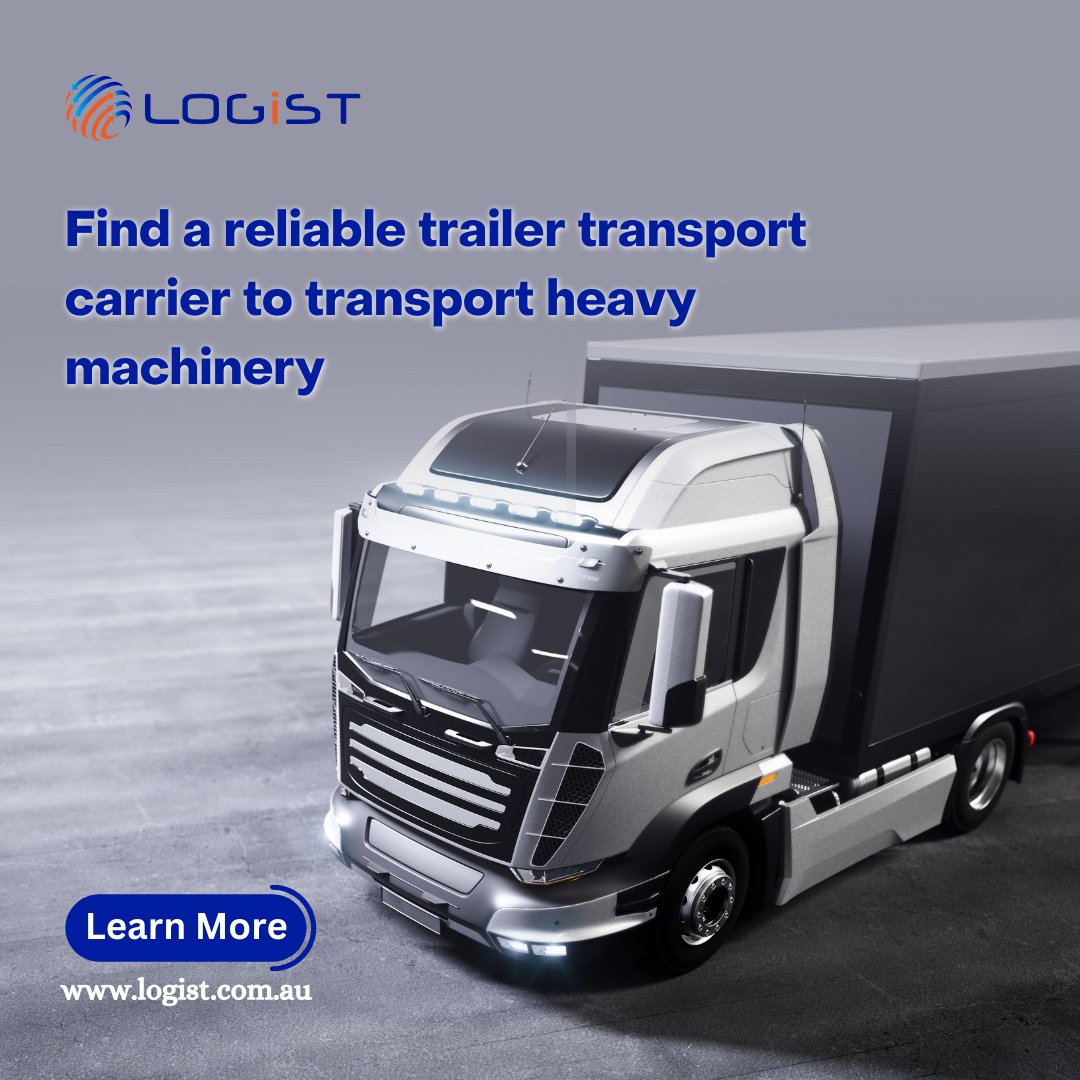 LOGiST_AUS's tweet photo. Transporting heavy equipment from the agricultural and mining sectors in #Australia is a challenging and daunting task. 
So here read our published #blog to know some tips to find a reliable trailer transport #carrier 🚛🛻 to #transport heavy machinery:
https://t.co/Qjr2hkhsH7 https://t.co/yRCle25MyH