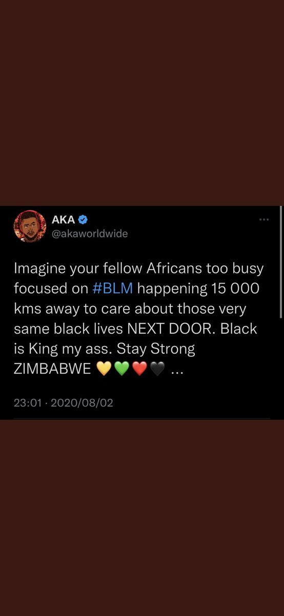 eddiemandizera's tweet photo. I will always remember him standing with us 🇿🇼 #RIPAKA #Nadia #akaworldwide #Kairo https://t.co/rOkgY43Mse