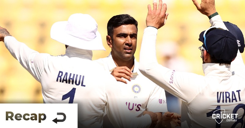 cricketcomau's tweet photo. India has taken a 1 - 0 lead in the Border-Gavaskar Trophy, with an innings victory.
 
#INDvAUS