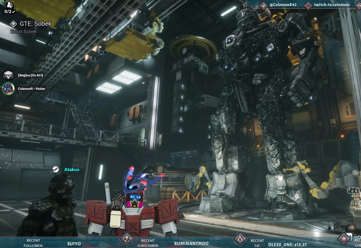 ColemanR42's tweet photo. Thanks all for coming!

Atakus and I finished Rasseling dem hagues and proceeded to take on more and more repair debt XD

Sent ze fun over to @daifuku381 's MGEX Strike Freedom!

Catch ya'll next time!

#vtuber #ENVtuber #Mechwarrior5 https://t.co/0SkRJp5oF0