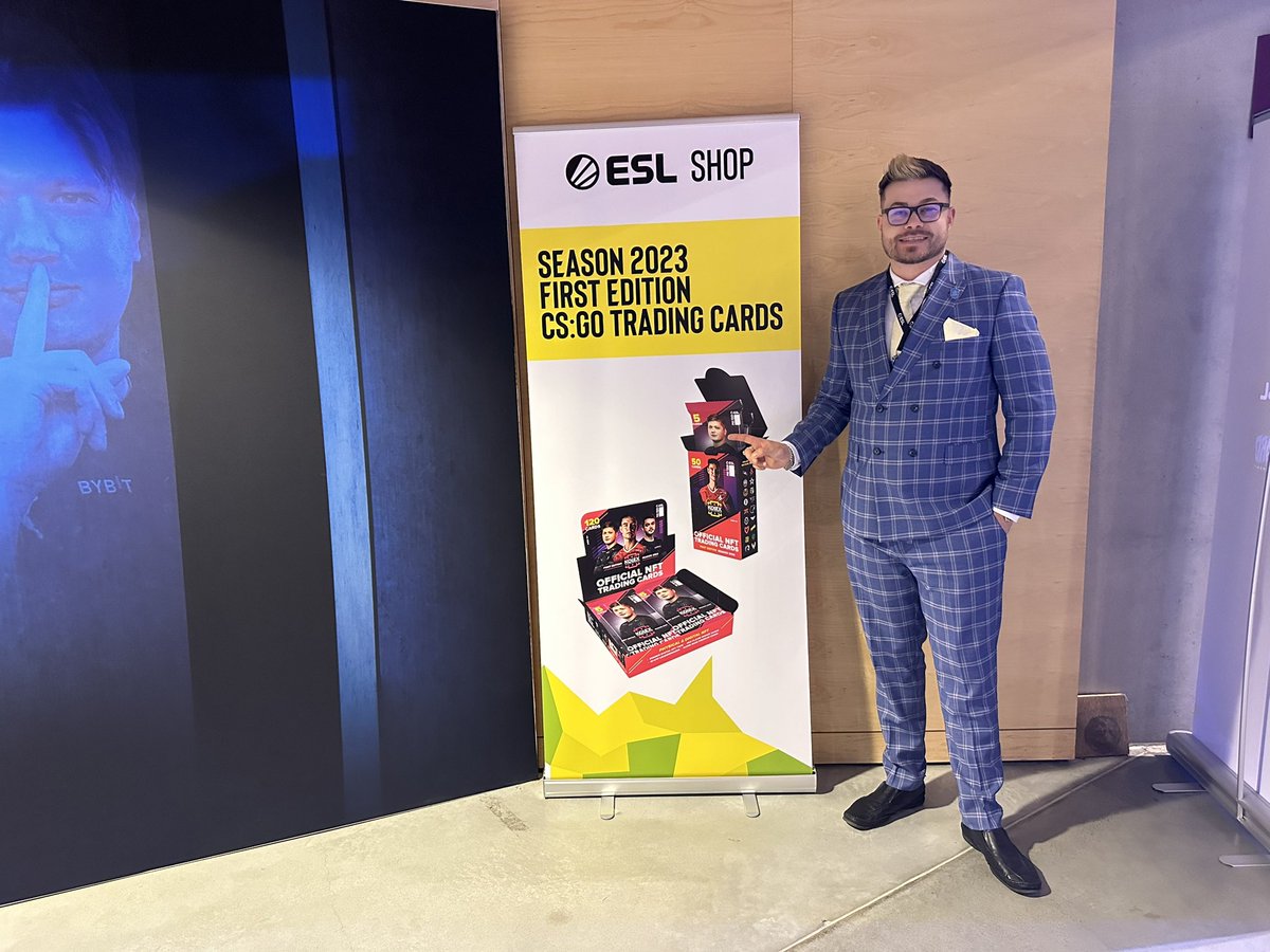 BanKsEsports's tweet photo. First edition @KolexGG CS:GO trading cards are available at the @ESLShop in the Spodek &amp; Expo for #IEM Katowice! 

You can’t buy them online yet, so be the first to get them if you are here!

Bought 10 boxes ready to open on stream when I’m back! https://t.co/pYdIf0UO1f