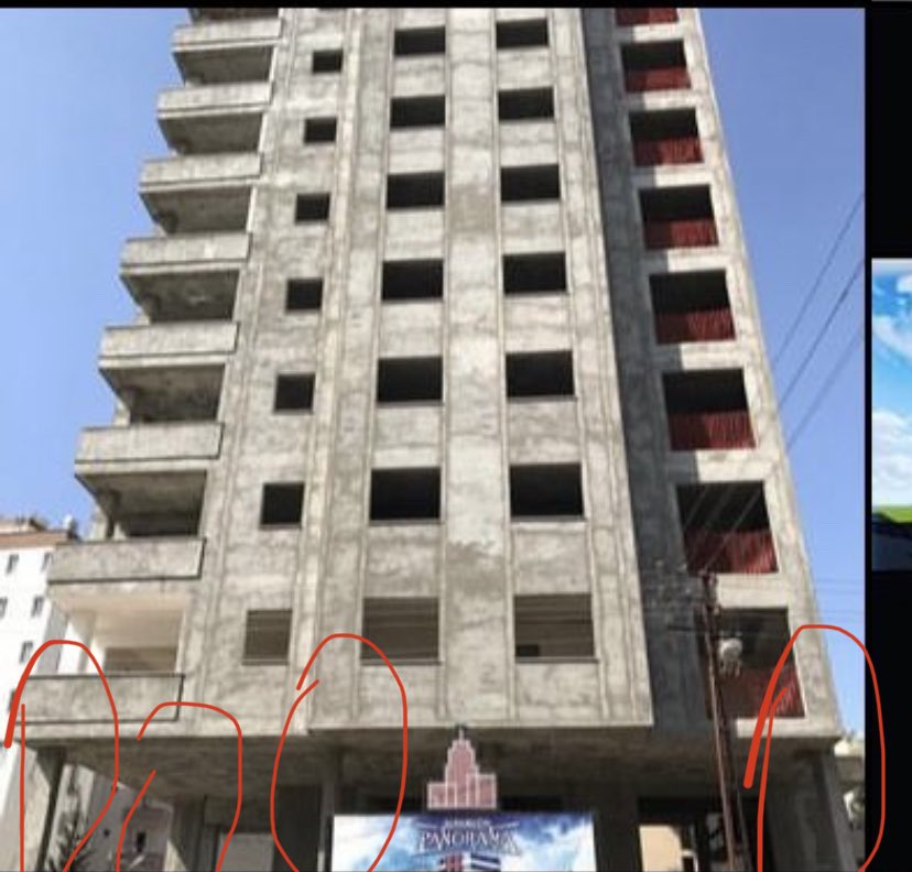 SgyEmre's tweet photo. @SesiMimar Sadece bir fotoğraftan bile bu kolon kesitlerinin narinliği göze çarpıyor. Bu basit gözlemi yapıp birşeyleri sorgulamayan “vurup geçme” niyetli,bilgi ve tecrübeden yoksun, yanlız maliyet odaklı topyekün bir sistem var malesef elimizde. https://t.co/pGahsr3nri