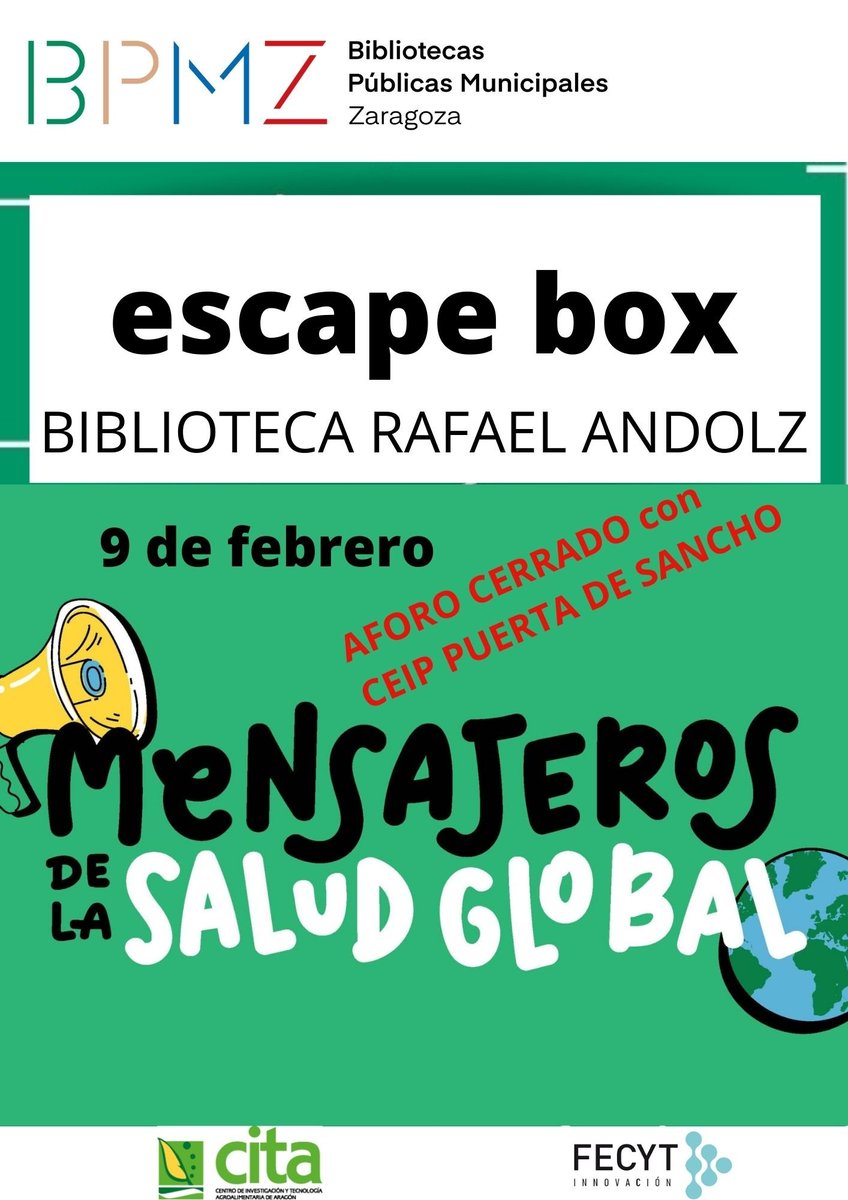 BIB_Cubit's tweet photo. El pasado 9FEB el alumnado de @PuertadeSancho (5°Primaria) disfrutó de una jornada de #escapebox con @ESCIENCIA y sus #MensajetosDeSaludGlobal en la Biblioteca Rafael Andolz para celebrar el #11F
#DíaInternacionalDeLaMujeryLaNiñaEnLaCiencia 🔬
#BPMZAlmozara
#BPMZActividades https://t.co/si6yvcPEWh