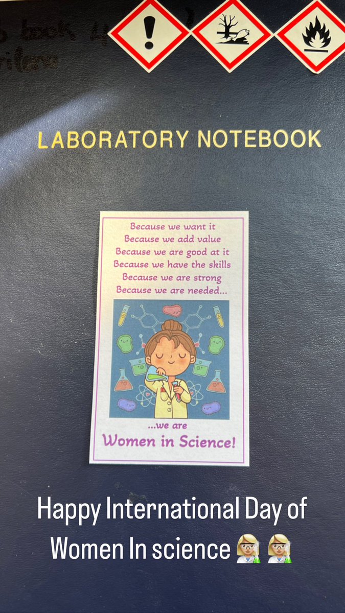 Happy International Day of Women in Science!👩🏼‍🔬

Thank you <a href="/TriniMonteroM/">Trinidad Montero</a> for the inspirational note!

<a href="/QMULWHRI/">William Harvey Research Institute</a> <a href="/QMUL_DC/">Doctoral College</a> 

#WomenInScience #WHRI