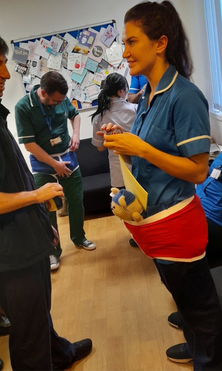 FionaMelding's tweet photo. This week's reflective practice group on Beech ward. Started with a fun game followed by cake and lots of reflective discussions and learning #teambeech @GMMH_NHS https://t.co/7gqeFAlB9s