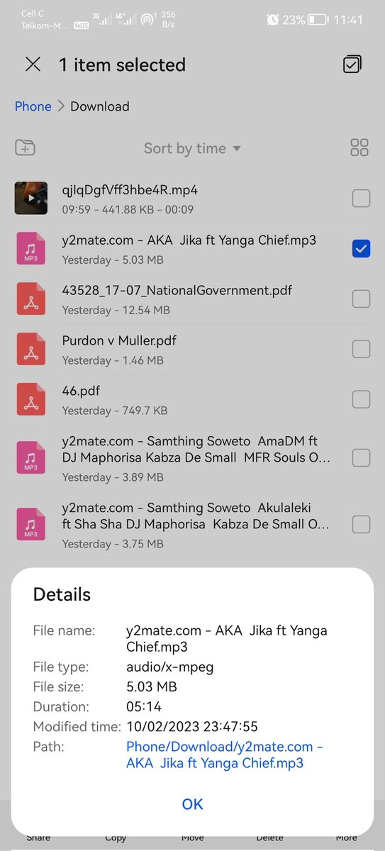 SNdlovu1219's tweet photo. Yesterday I downloaded FULLY IN and ENERGY in the early hours of 10 February 2023. 19 hours later he's shot and killed.(Check mod times) ๐๐ These two songs changed my life in 2018 and 2020. Later downloaded JIKA #RIPAKA #akaworldwide #MassCountry #Floridaroad #NotAKA #NOWAYS https://t.co/fVT6m0xq0f