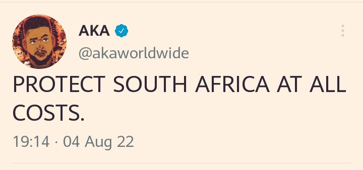 AKA loved his people &amp; defended the sovereignity of South Africa, running the risk of losing gigs from those who called him a xenophobe. He stood his ground. 
A patriot par excellence. 
A son of the soil.
Go well brother.

#akaworldwide #RIPAKA #NotAKA #Nadia inkabi Florida Road