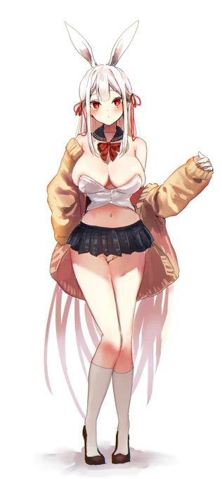 脇肉とお乳が楽しめるセーラー服バニーガールrkgk 