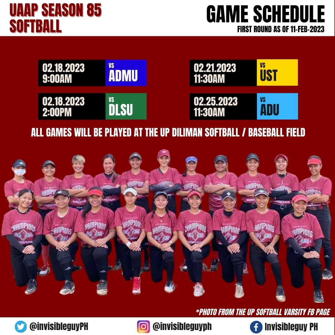 The Invisible Guy PH on Twitter "Here is the schedule for