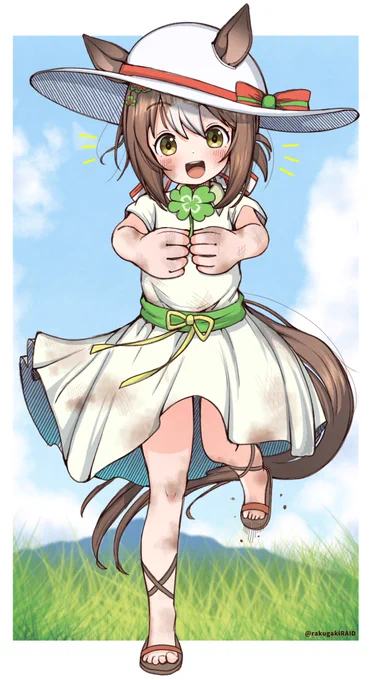 殿下の昔の写真が手に入ったから流出しちゃうぞ……ご査収#ウマ娘 #ファインモーション 