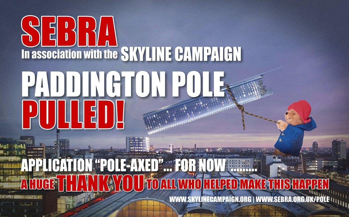 It’s the 7th anniversary of victory over the monstrous 72-storey #PaddingtonPole proposals!  Well done all who participated.