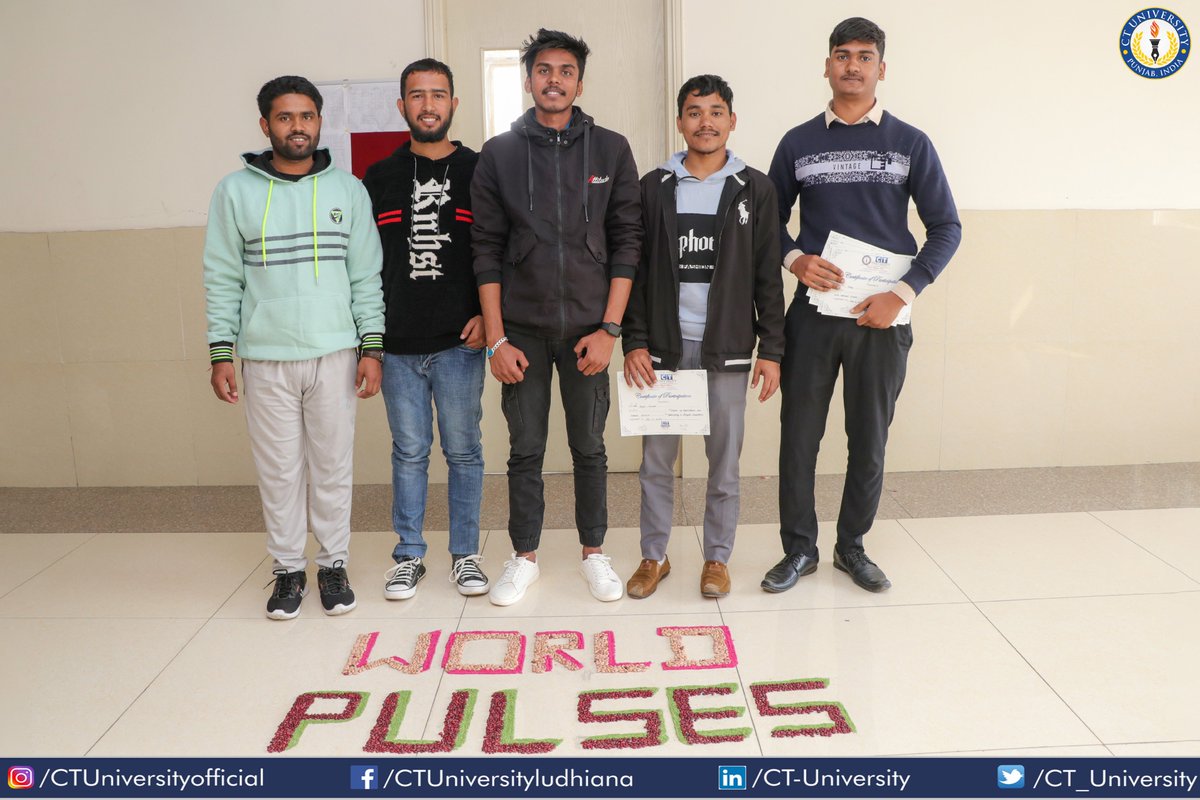 CT_University's tweet photo. CT University's School of Agricultural and Natural Sciences organized Rangoli Making Competition on the occasion of World Pulses Day.
#CTians participated in competition . Here are the glimpse ..
#CTU #rangoli #agriculture #worldpulse #creativity #rangoli #TeamCT https://t.co/KqsHBhF6bb